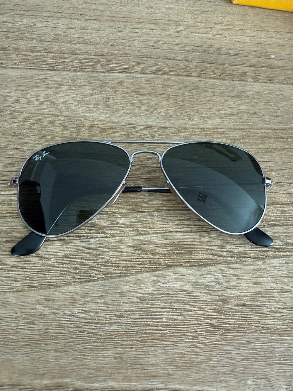 Kids Ray-Ban Classic Aviator Sunglasses - Black Lenses, Silver Frame